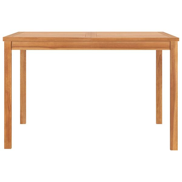 vidaXL Τραπεζαρία Κήπου 120 x 120 x 77 εκ. από Μασίφ Ξύλο Teak