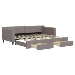 vidaXL &Kappa;&alpha;&nu;&alpha;&pi;έ&sigmaf; &Kappa;&rho;&epsilon;&beta;ά&tau;&iota; &Sigma;&upsilon;&rho;ό&mu;&epsilon;&nu;&omicron;&sigmaf; Taupe 90x200 &epsilon;&kappa;. Ύ&phi;&alpha;&sigma;&mu;&alpha; & &Sigma;&upsilon;&rho;&tau;ά&rho;&iota;&alpha;