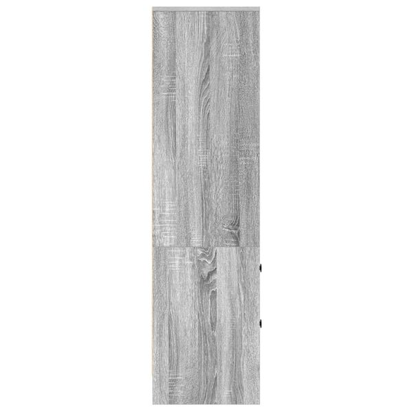 vidaXL Highboard Γκρι sonoma 45.5 x 34 x 127 εκ Επεξεργασμένο ξύλο