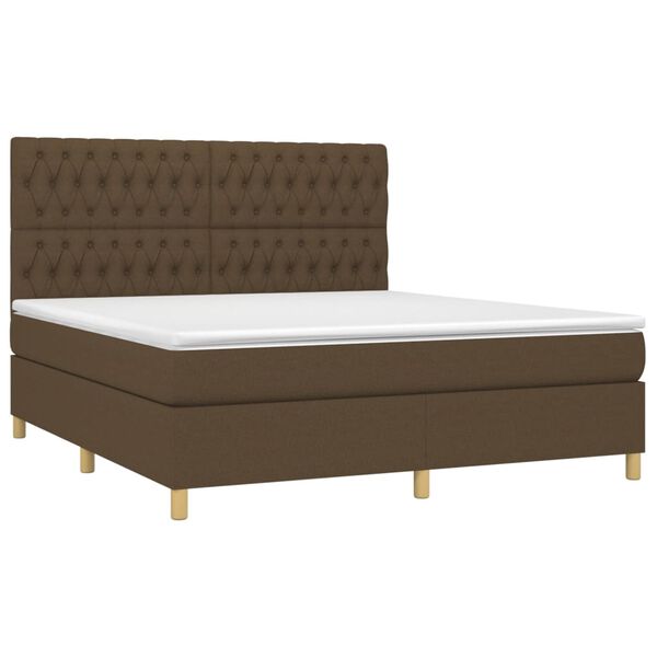 vidaXL &Kappa;&rho;&epsilon;&beta;ά&tau;&iota; Boxspring &mu;&epsilon; &Sigma;&tau;&rho;ώ&mu;&alpha; &Sigma;&kappa;&omicron;ύ&rho;&omicron; &Kappa;&alpha;&phi;έ 180x200 &epsilon;&kappa; &Upsilon;&phi;&alpha;&sigma;&mu;ά&tau;&iota;&nu;&omicron;