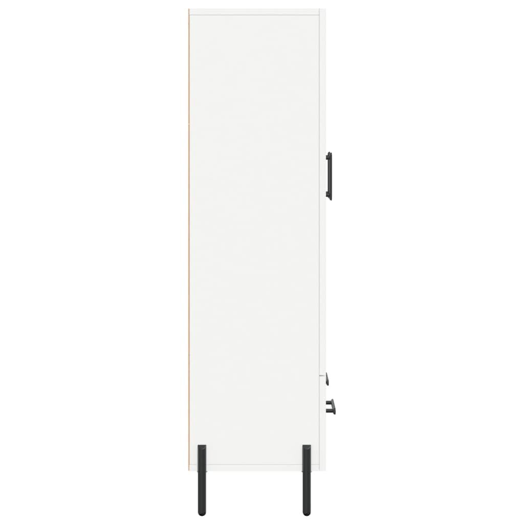 vidaXL Ντουλάπα Λευκή 69,5 x 31 x 115 εκ. από Επεξεργασμένο Ξύλο