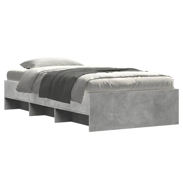 vidaXL Πλαίσιο Κρεβατιού Γκρι Sonoma 90x200 εκ. Επεξεργασμένο Ξύλο