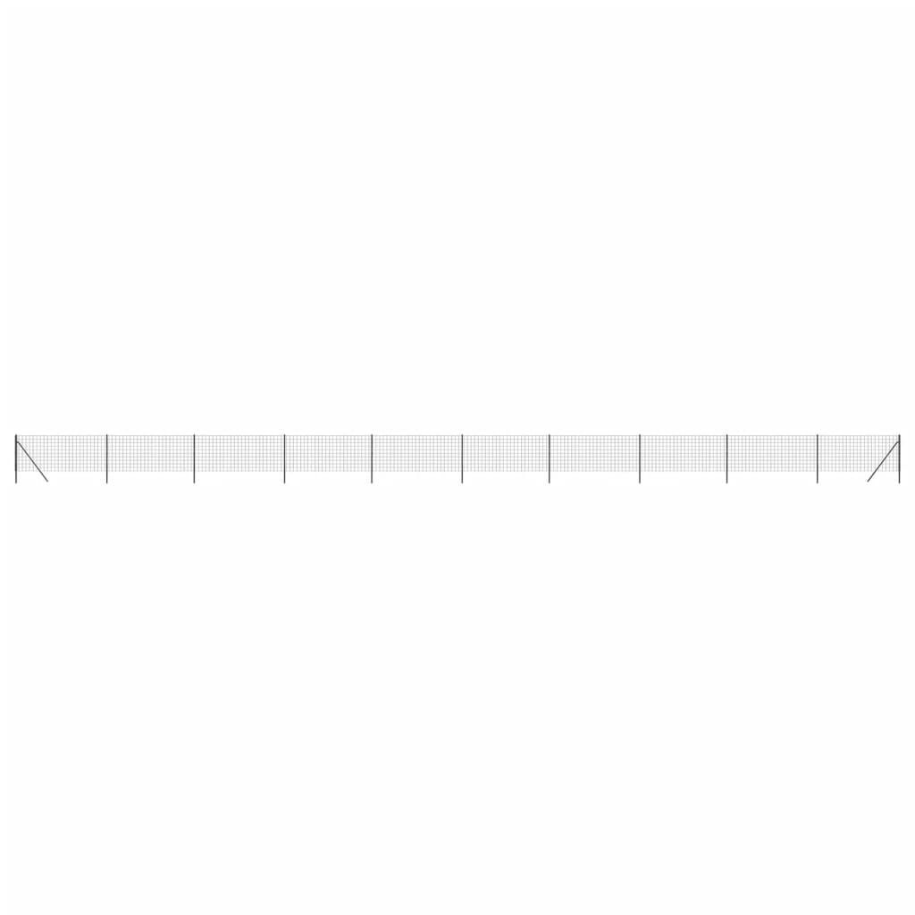 vidaXL Συρματόπλεγμα Περίφραξης Ανθρακί 0,8x25 μ. Γαλβανισμένο Ατσάλι
