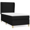 vidaXL &Kappa;&rho;&epsilon;&beta;ά&tau;&iota; Boxspring &mu;&epsilon; &Sigma;&tau;&rho;ώ&mu;&alpha; &Mu;&alpha;ύ&rho;&omicron; 90x200 &epsilon;&kappa;. &Upsilon;&phi;&alpha;&sigma;&mu;ά&tau;&iota;&nu;&omicron;
