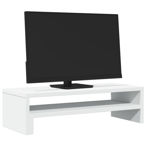 vidaXL Βάση Οθόνης Λευκή 54x22x15 εκ. από Επεξεργασμένο Ξύλο