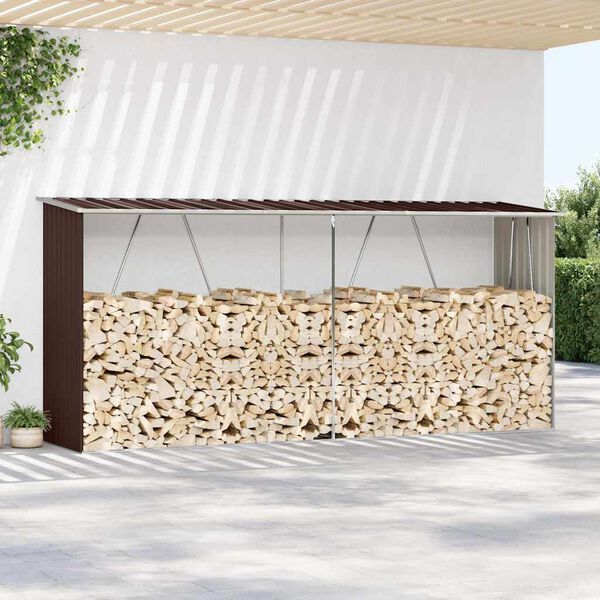 vidaXL &Upsilon;&pi;ό&sigma;&tau;&epsilon;&gamma;&omicron; &Alpha;&pi;&omicron;&theta;ή&kappa;&epsilon;&upsilon;&sigma;&eta;&sigmaf; &Xi;ύ&lambda;&omega;&nu; &Kappa;ή&pi;&omicron;&upsilon; &Kappa;&alpha;&phi;έ 330 x 84 x 152 &epsilon;&kappa;. &Alpha;&tau;&sigma;ά&lambda;&iota;