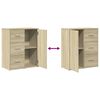 vidaXL Βοηθητικά Ντουλάπια 2 τεμ. Sonoma Δρυς 60x31x70 εκ. Επεξ. Ξύλο