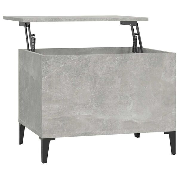 vidaXL Τραπεζάκι Σαλονιού Γκρι Σκυρ. 60x44,5x45 εκ. Επεξεργ. Ξύλο