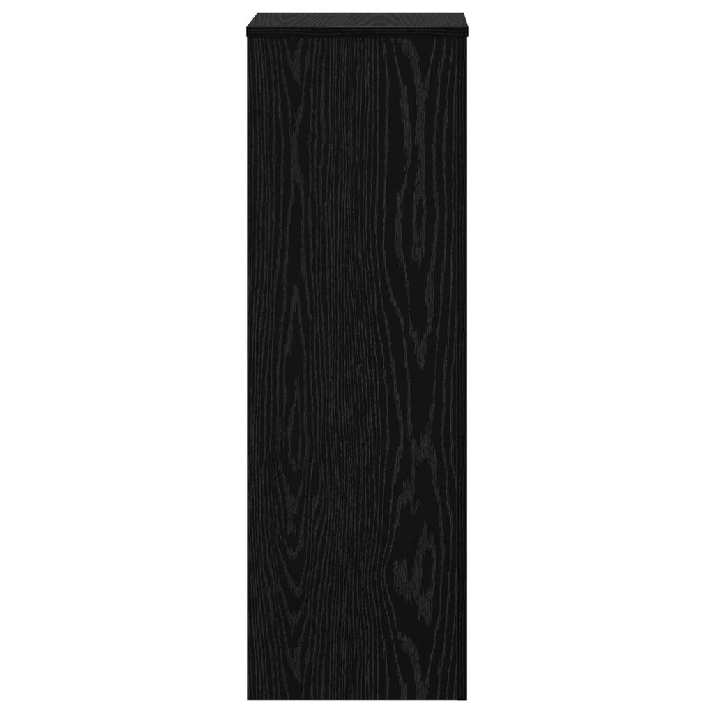 vidaXL Στήριξη Φυτών Μαύρη Βελανιδιά 33x33x100 cm από Ξύλινη MDF