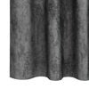 vidaXL Κουρτίνα με κουρτίνες 2 pcs Γκρι 140 x 140 cm Βελούδο