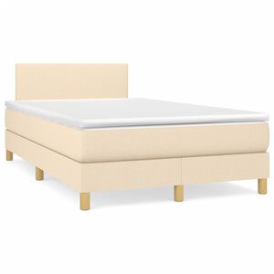 vidaXL &Kappa;&rho;&epsilon;&beta;ά&tau;&iota; Boxspring &mu;&epsilon; &Sigma;&tau;&rho;ώ&mu;&alpha; &Kappa;&rho;&epsilon;&mu; 120x200 &epsilon;&kappa;. &Upsilon;&phi;&alpha;&sigma;&mu;ά&tau;&iota;&nu;&omicron;