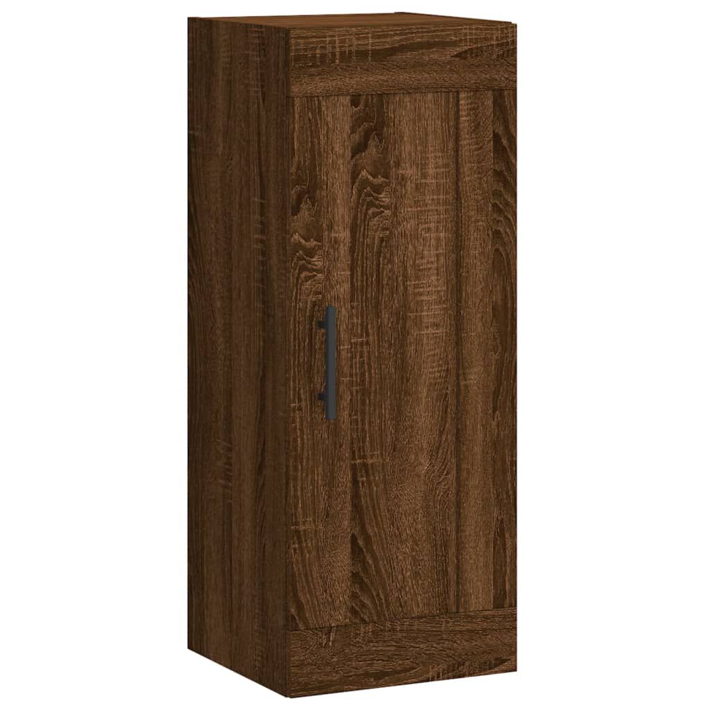 vidaXL Ντουλάπι Καφέ Δρυς 34,5 x 34 x 180 εκ. από Επεξεργασμένο Ξύλο