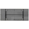 vidaXL Σέτ φαγητού για κήπο 9 pcs Γκρι 190 x 80 x 75 εκ.