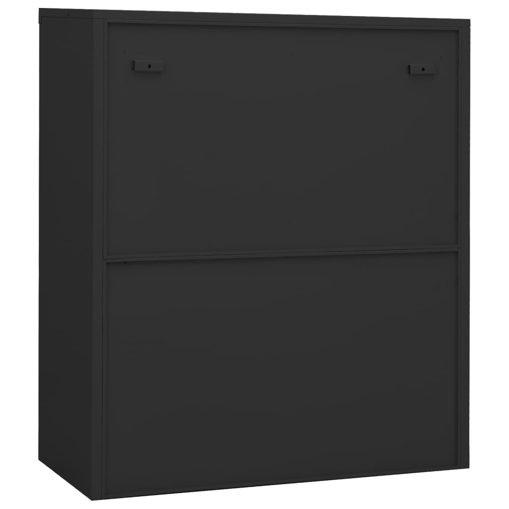 vidaXL Ντουλάπα Γραφείου 90 x 40 x 105 εκ. Ανθρακί Ατσάλινη