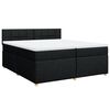 vidaXL &Kappa;&rho;&epsilon;&beta;ά&tau;&iota; Boxspring &mu;&epsilon; &Sigma;&tau;&rho;ώ&mu;&alpha; &Mu;&alpha;ύ&rho;&omicron; 200x200 &epsilon;&kappa;. &Upsilon;&phi;&alpha;&sigma;&mu;ά&tau;&iota;&nu;&omicron;