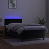 vidaXL &Kappa;&rho;&epsilon;&beta;ά&tau;&iota; Boxspring &mu;&epsilon; &Sigma;&tau;&rho;ώ&mu;&alpha; & LED &Mu;&alpha;ύ&rho;&omicron; 90x200 &epsilon;&kappa;. &Beta;&epsilon;&lambda;&omicron;ύ&delta;&iota;&nu;&omicron;