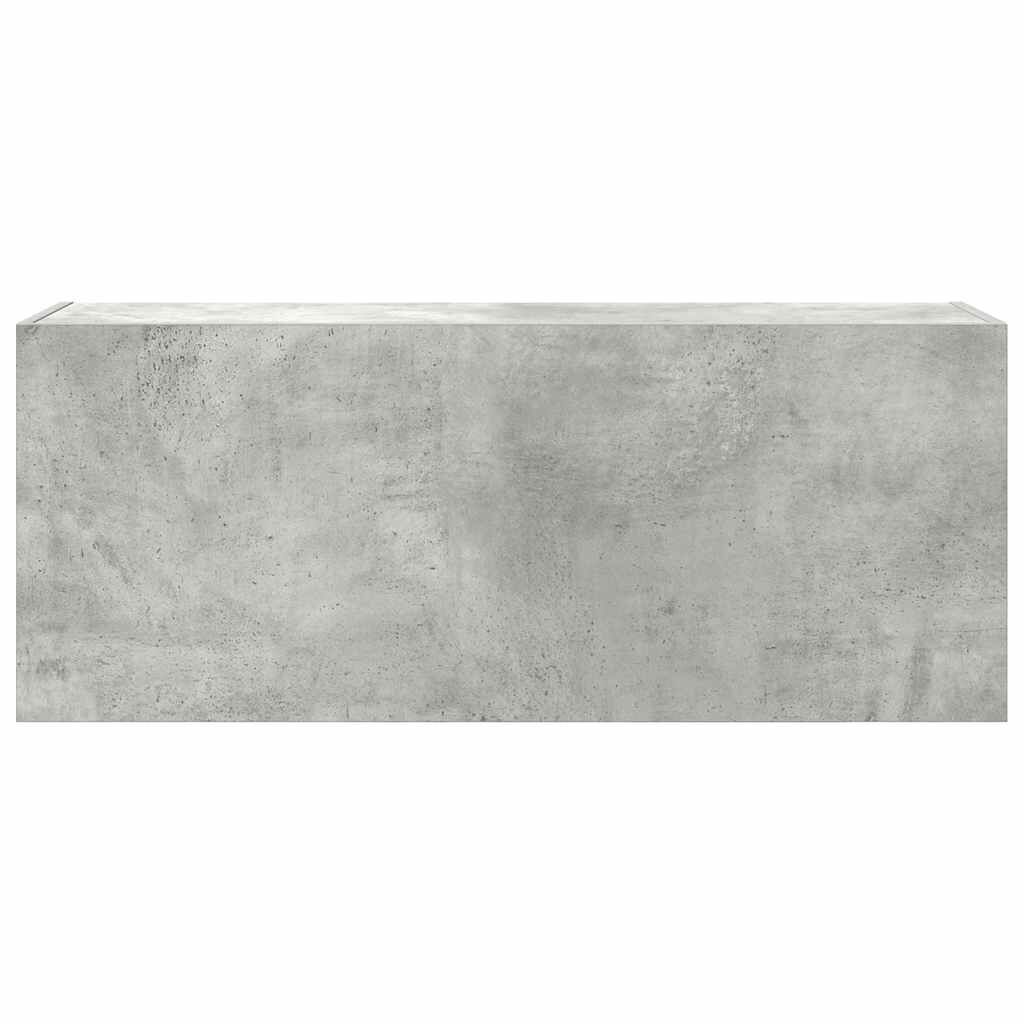 vidaXL Ντουλάπι τοίχου μπάνιου Μπετόν Γκρι 100x25x40 cm