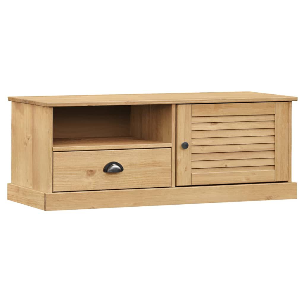 vidaXL Έπιπλο Τηλεόρασης VIGO 106 x 40 x 40 εκ. από Μασίφ Ξύλο Πεύκου