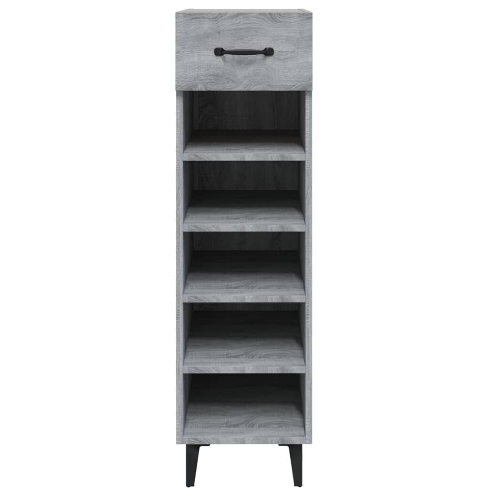 vidaXL Παπουτσοθήκη Γκρι Sonoma 30x35x105 εκ. από Επεξεργασμένο Ξύλο