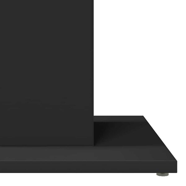 vidaXL Τραπέζι Bistro Μαύρο 60 x 60 x 75 εκ. Επεξ. Ξύλο