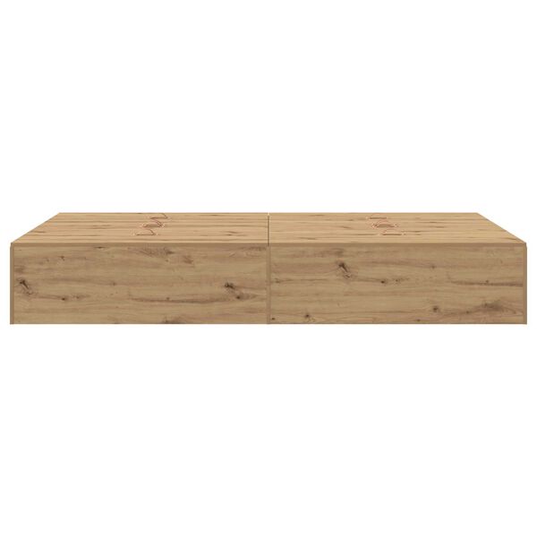 μονάδα αποθήκευσης κρεβάτι vidaXL Artisan Oak 120x190 εκ.