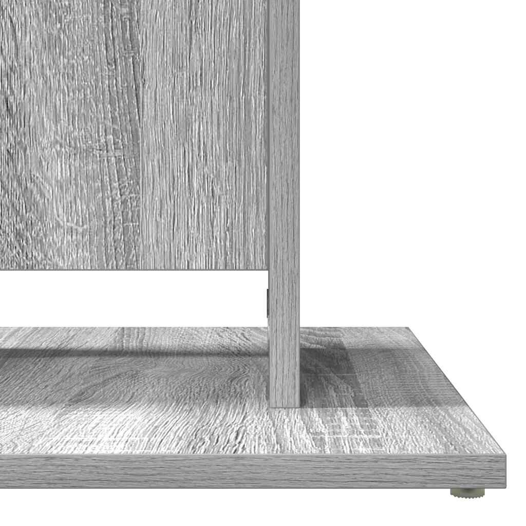 vidaXL Τραπέζι Bistro Γκρι Sonoma 60x60x75 εκ. από Επεξεργασμένο Ξύλο