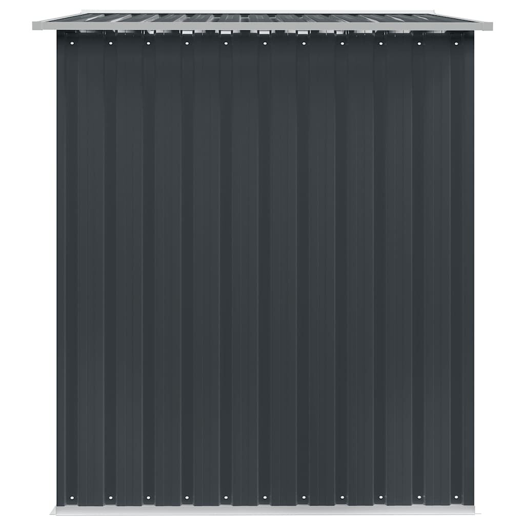 vidaXL Αποθήκη Κήπου Ανθρακί 257 x 205 x 178 εκ. Ατσάλινη