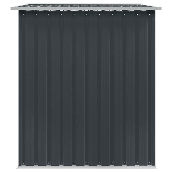 vidaXL Αποθήκη Κήπου Ανθρακί 257 x 205 x 178 εκ. Ατσάλινη