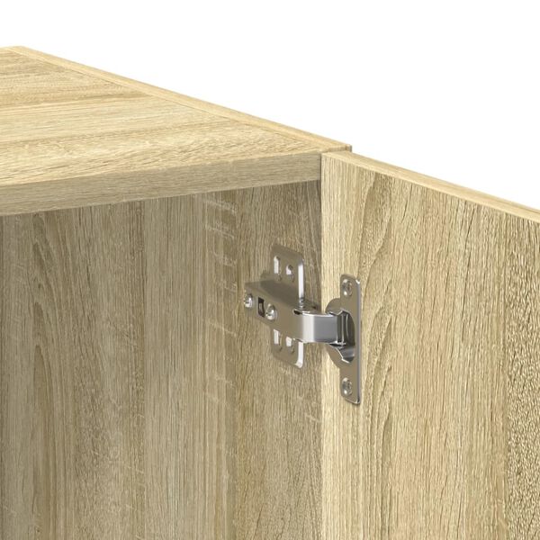 vidaXL Ραφιέρα με Ντουλάπια Sonoma Δρυς 70x42,5x225 εκ. Επεξ. Ξύλο