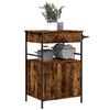 vidaXL Τρόλεϊ Κουζίνας Καπνιστή Δρυς 56x43x89,5 εκ. Επεξεργασμένο Ξύλο