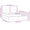 vidaXL &Kappa;&rho;&epsilon;&beta;ά&tau;&iota; Boxspring &mu;&epsilon; &Sigma;&tau;&rho;ώ&mu;&alpha; & LED &Sigma;&kappa;.&Gamma;&kappa;&rho;&iota; 160x200 &epsilon;&kappa; &Upsilon;&phi;&alpha;&sigma;&mu;ά&tau;&iota;&nu;&omicron;
