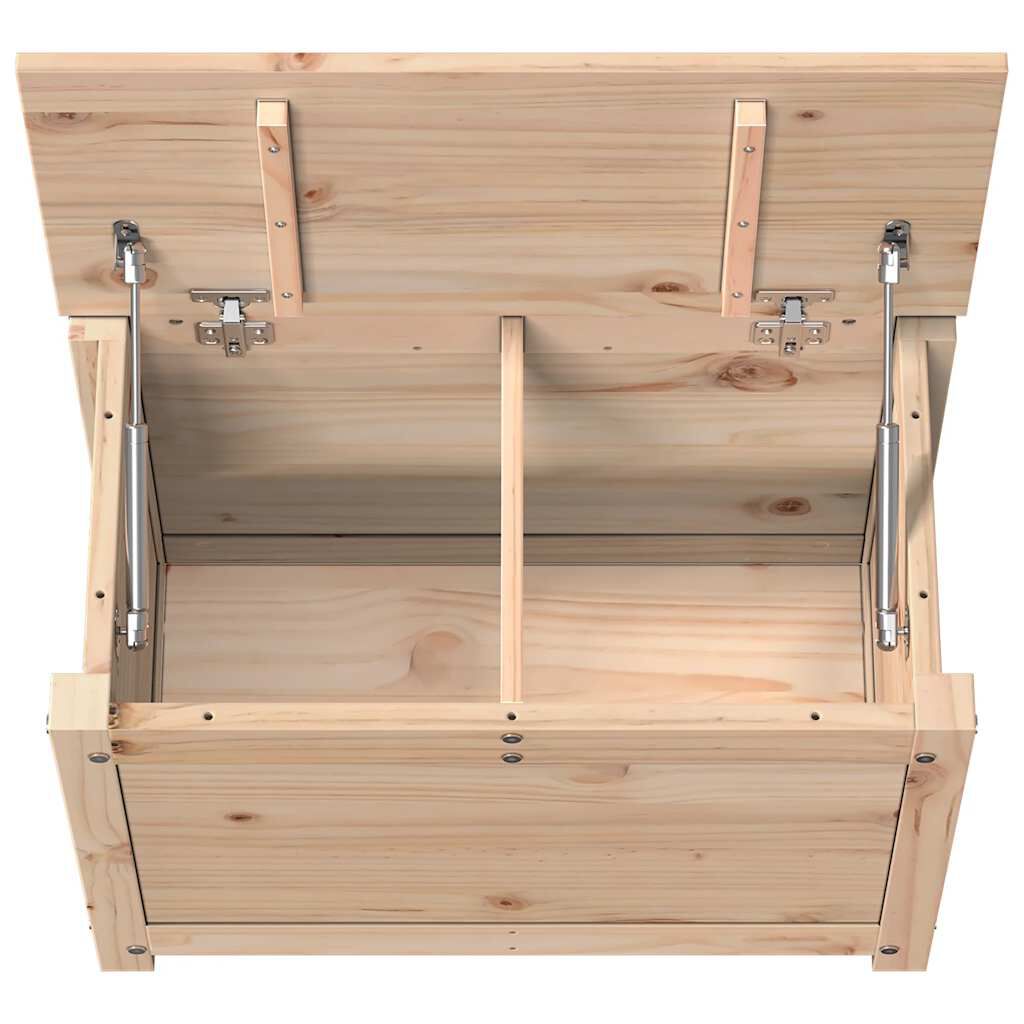 vidaXL Κουτί Αποθήκευσης 60x32x45,5 εκ από Μασίφ Ξύλο Πεύκου