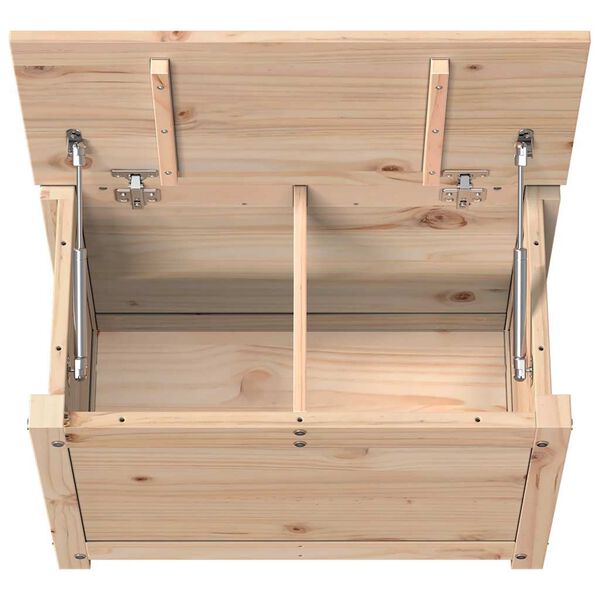vidaXL Κουτί Αποθήκευσης 60x32x45,5 εκ από Μασίφ Ξύλο Πεύκου