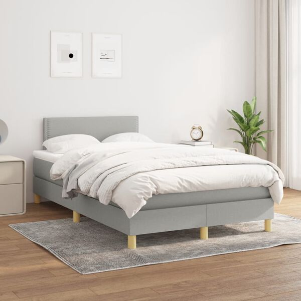 vidaXL &Kappa;&rho;&epsilon;&beta;ά&tau;&iota; Boxspring &mu;&epsilon; &Sigma;&tau;&rho;ώ&mu;&alpha; &Alpha;&nu;&omicron;&iota;&chi;&tau;ό &Gamma;&kappa;&rho;&iota; 120x190 &epsilon;&kappa;. &Upsilon;&phi;&alpha;&sigma;&mu;ά&tau;&iota;&nu;&omicron;