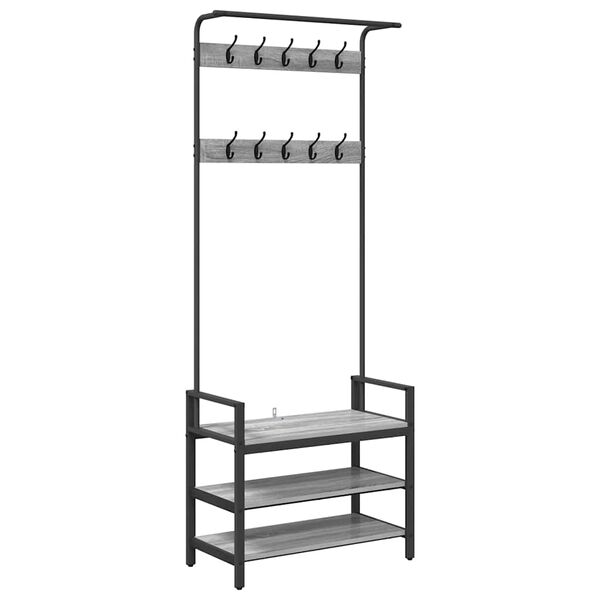 vidaXL &Kappa;&rho;&epsilon;&mu;ά&sigma;&tau;&rho;&alpha; &Gamma;&kappa;&rho;ί&zeta;&omicron; &Sigma;&omicron;&nu;&omicron;&mu;&alpha; 75 x 34 x 184 &epsilon;&kappa; &Epsilon;&pi;&epsilon;&xi;&epsilon;&rho;&gamma;&alpha;&sigma;&mu;έ&nu;&omicron; &xi;ύ&lambda;&omicron;