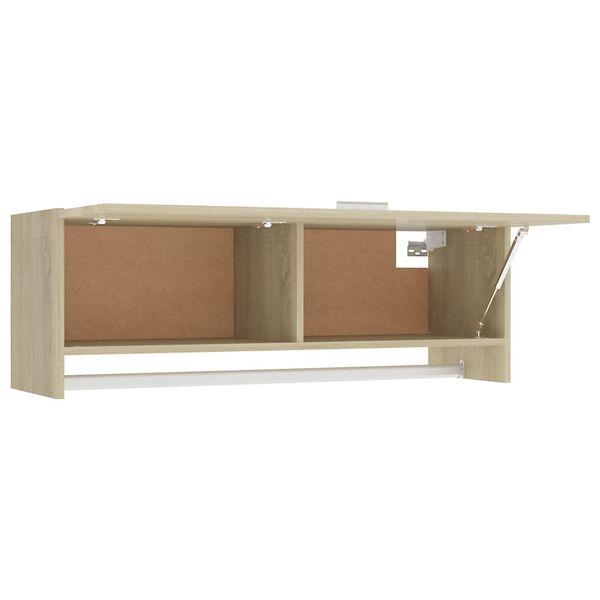 vidaXL Ντουλάπα Sonoma Δρυς 100 x 32,5 x 35 εκ. από Επεξ. Ξύλο