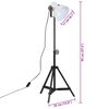 vidaXL Φωτιστικό Δαπέδου 25 W Λευκό 35x35x65/95 εκ. Ε27
