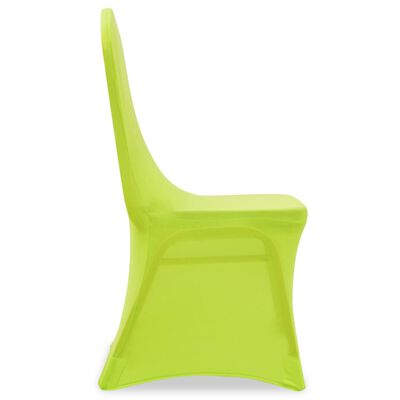 vidaXL Καλύμματα Καρέκλας Ελαστικά 6 τεμ. Πράσινα