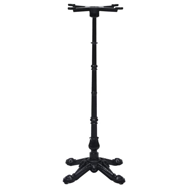 vidaXL Πόδι Τραπεζιού Bistro Μαύρο 52x52x108 εκ. από Χυτοσίδηρο