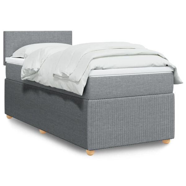 vidaXL &Kappa;&rho;&epsilon;&beta;ά&tau;&iota; Boxspring &mu;&epsilon; &Sigma;&tau;&rho;ώ&mu;&alpha; &Alpha;&nu;&omicron;&iota;&chi;&tau;ό &Gamma;&kappa;&rho;&iota; 100x200 &epsilon;&kappa;. &Upsilon;&phi;&alpha;&sigma;&mu;ά&tau;&iota;&nu;&omicron;
