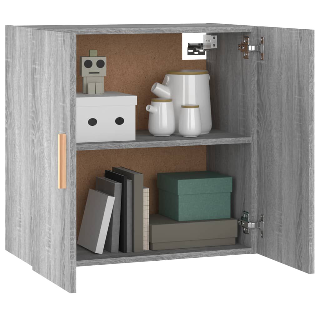 vidaXL Ντουλάπι Τοίχου Γκρι Sonoma 60x30x60 εκ. Επεξεργασμένο Ξύλο