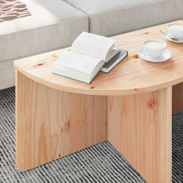 vidaXL Τραπεζάκι σαλονιού 2 pcs Φυσικό 79 x 39.5 x 40 εκ