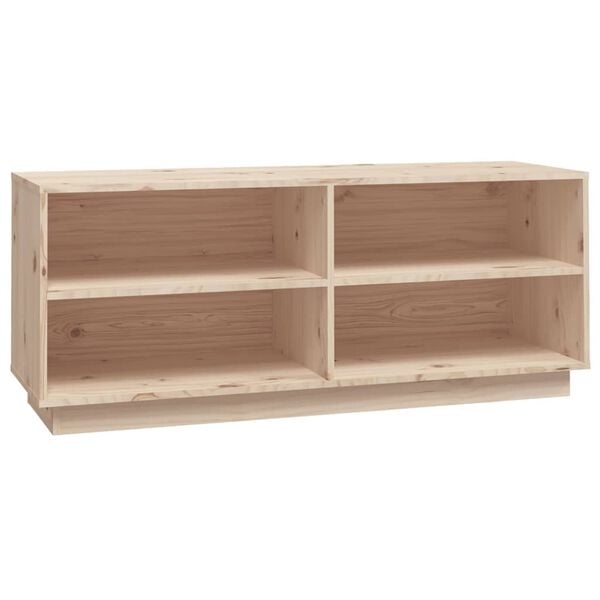 vidaXL Παπουτσοθήκη 110 x 34 x 45 εκ. από Μασίφ Ξύλο Πεύκου