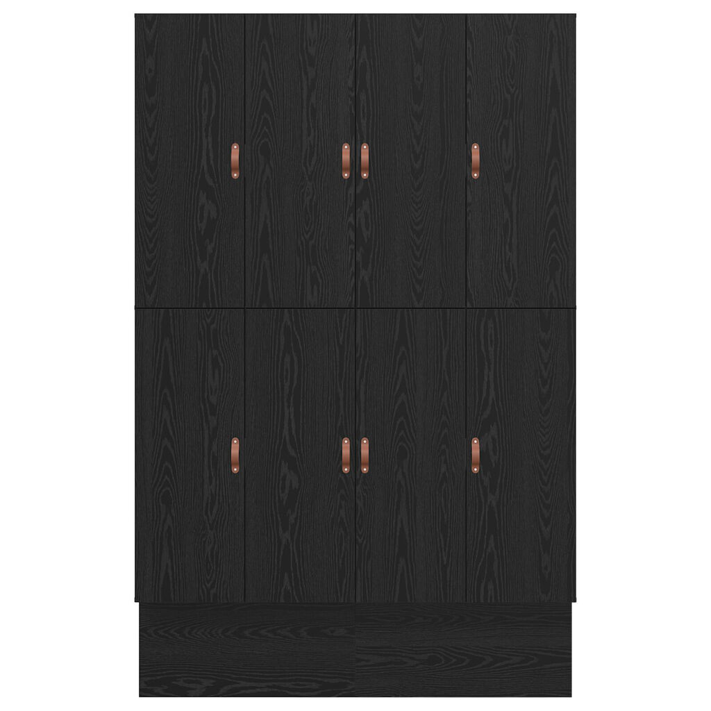 vidaXL Κρεβάτι Αποθήκευσης Μαύρο Δρυς 150x200 εκ