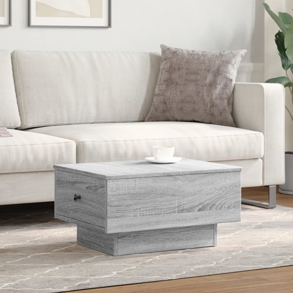 vidaXL Τραπεζάκι Σαλονιού Γκρι Sonoma 60x45x31 εκ. Επεξεργασμένο Ξύλο