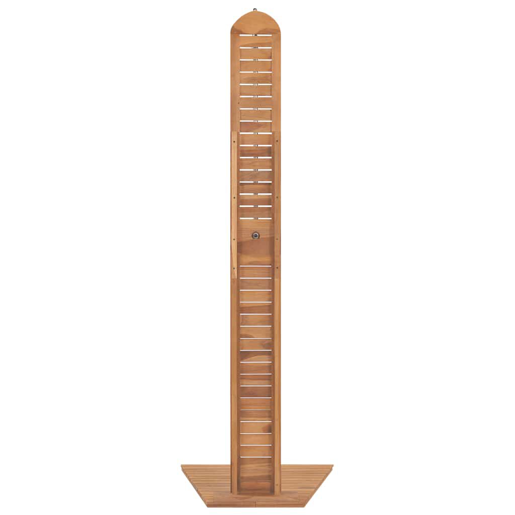 vidaXL Ντουζιέρα Κήπου 70 x 75 x 204 εκ. από Μασίφ Ξύλο Teak