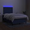 vidaXL &Kappa;&rho;&epsilon;&beta;ά&tau;&iota; Boxspring &mu;&epsilon; &Sigma;&tau;&rho;ώ&mu;&alpha; & LED &Mu;&pi;&lambda;&epsilon; 120x200 &epsilon;&kappa;. &Upsilon;&phi;&alpha;&sigma;&mu;ά&tau;&iota;&nu;&omicron;