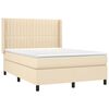 vidaXL &Kappa;&rho;&epsilon;&beta;ά&tau;&iota; Boxspring &mu;&epsilon; &Sigma;&tau;&rho;ώ&mu;&alpha; &Kappa;&rho;&epsilon;&mu; 140x200 &epsilon;&kappa;. &Upsilon;&phi;&alpha;&sigma;&mu;ά&tau;&iota;&nu;&omicron;