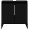 vidaXL Ντουλάπι Νιπτήρα Μαύρο 58x33x60 εκ. Επεξεργασμένο Ξύλο