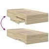 vidaXL Πλαίσιο Κρεβατιού με συρτάρια Sonoma Δρυς 90x200εκ. Επεξ. Ξύλο